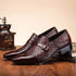 Elegant Patent Leather Oxford Loafers for Men - Versatile Dress Shoes for Weddings and Office Occasions - Comfortable Slip-On Style with Pointed Toe Design